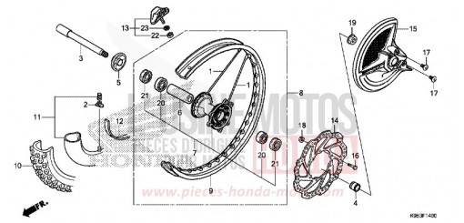 ROUE AVANT CRF250RL de 2020